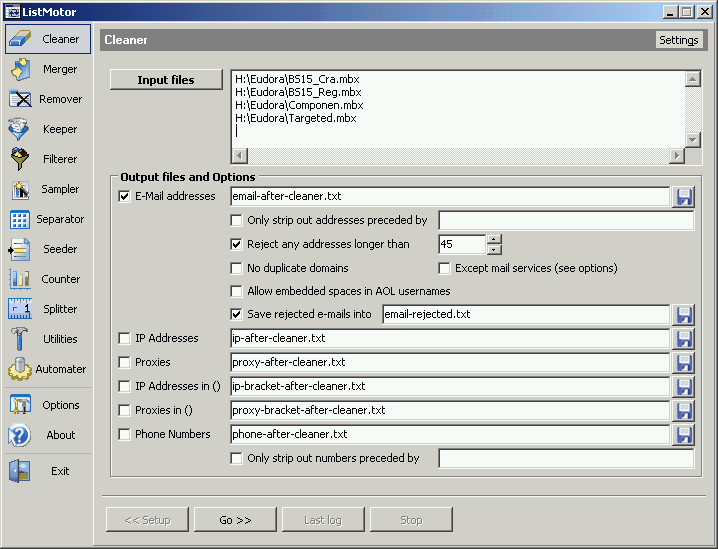 ListMotor Screenshot
